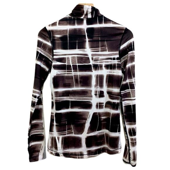 NIKE Pro Half Zip Women’s Medium White Black Thumb Hole. - Picture 2 of 15